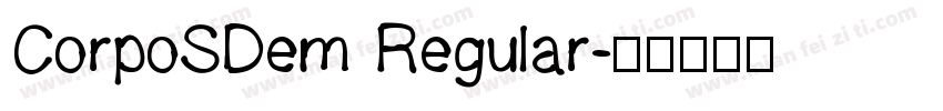 CorpoSDem Regular字体转换